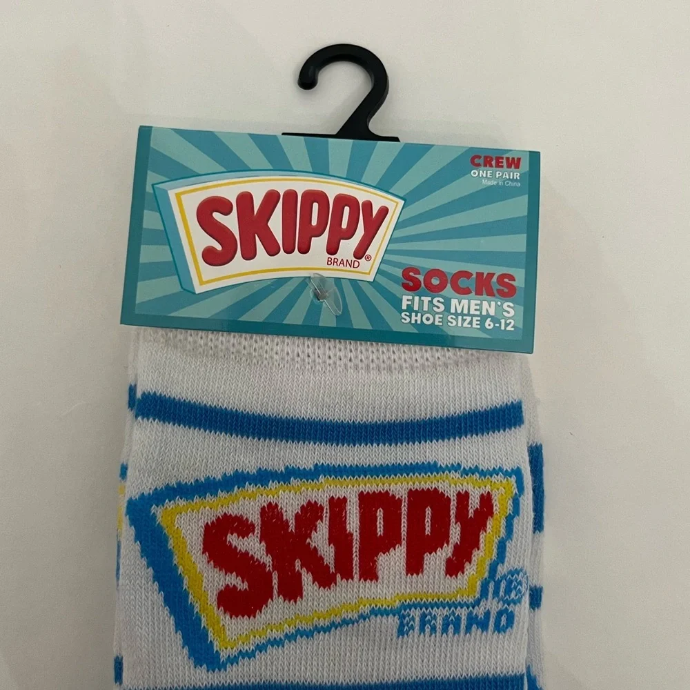 Skippy Peanut Butter Socks Fits Men’s Shoe Size 6-12